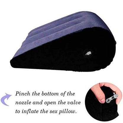 Inflatable Travel Pillow – Multifunctional Body Pillow for Lumbar, Yoga, and Travel Support