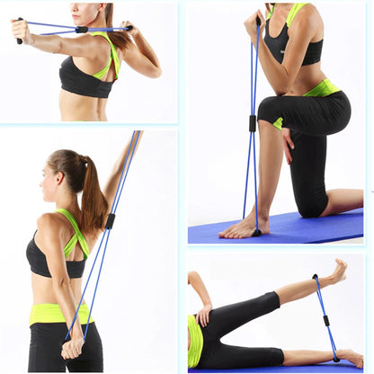 8-Shaped Resistance Bands for Full-Body Muscle Relaxation and Strength Training