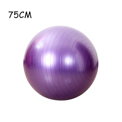 Thickened PVC Fitness Ball – Explosion-Proof Yoga Ball for Pilates, Home Gym, and Office Use