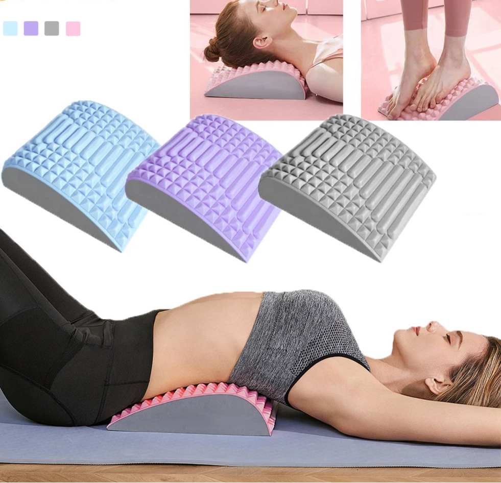 Back Stretcher Pillow – For Back Pain Relief, Lumbar Support, Sciatica, and Posture Correction