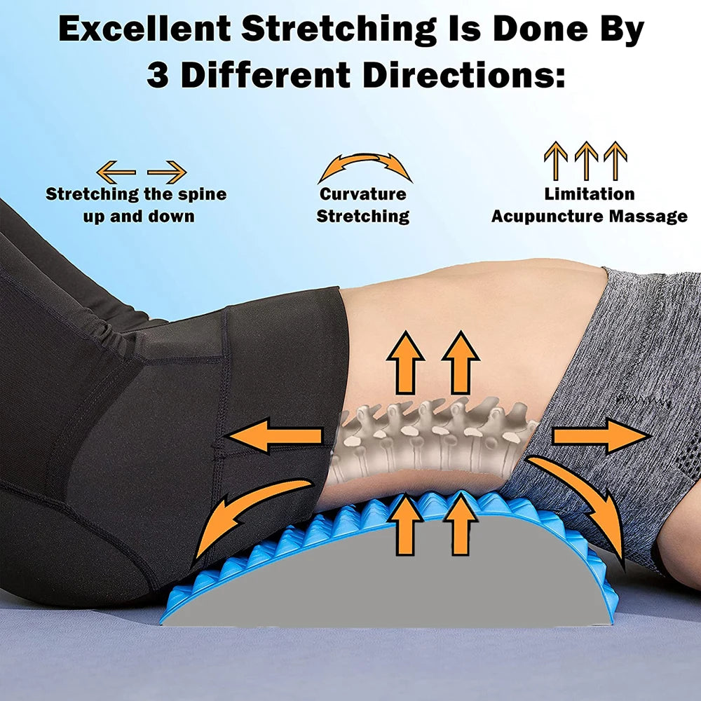 Back Stretcher Pillow – For Back Pain Relief, Lumbar Support, Sciatica, and Posture Correction