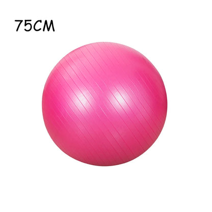 Thickened PVC Fitness Ball – Explosion-Proof Yoga Ball for Pilates, Home Gym, and Office Use