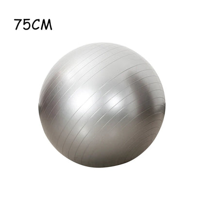 Thickened PVC Fitness Ball – Explosion-Proof Yoga Ball for Pilates, Home Gym, and Office Use