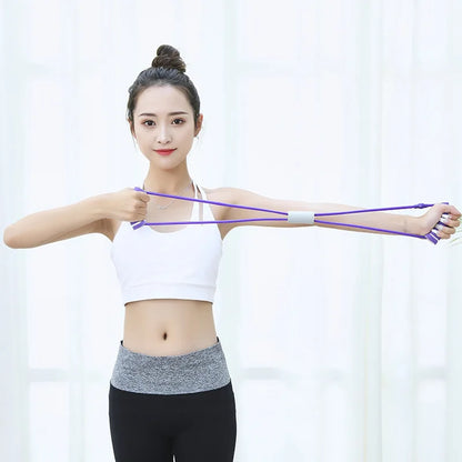 8-Shaped Resistance Bands for Full-Body Muscle Relaxation and Strength Training