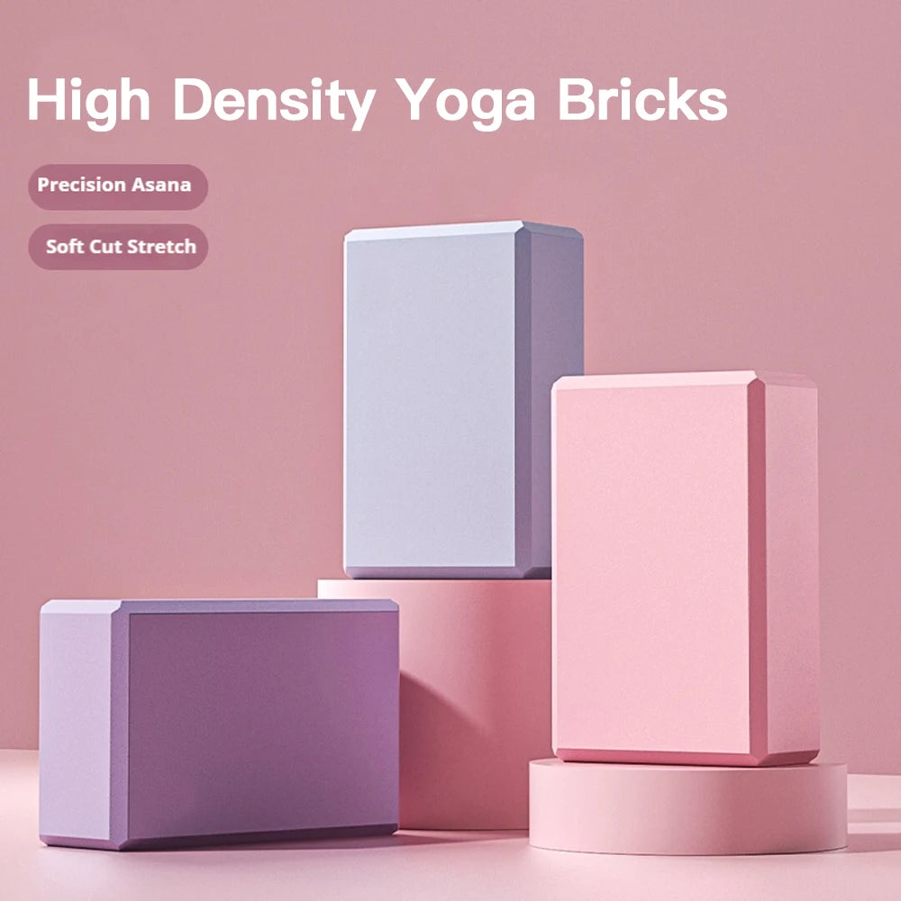 Yoga Bricks – Foam Yoga Blocks for Stretching, Body Shaping, and Fitness Support