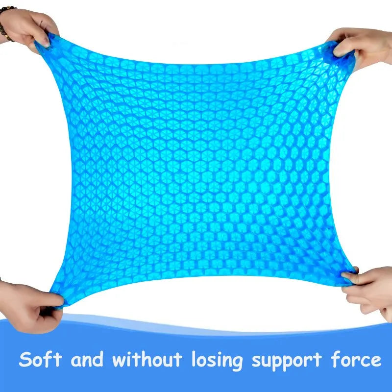 Gel Seat Cushion with Breathable Honeycomb Design for Pressure Relief and Comfor