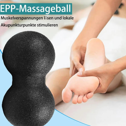 Ergonomic Duoball – Universal Fascia Massage Ball for Deep Tissue and Muscle Relaxation