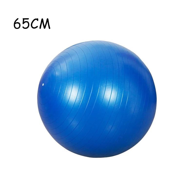 Thickened PVC Fitness Ball – Explosion-Proof Yoga Ball for Pilates, Home Gym, and Office Use