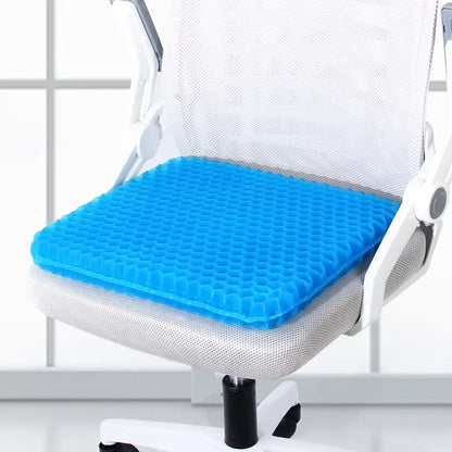 Gel Seat Cushion with Breathable Honeycomb Design for Pressure Relief and Comfor